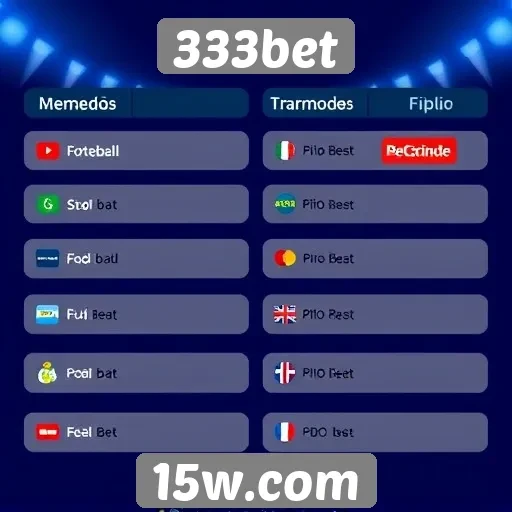 Métodos de pagamento aceitos pelo 333bet